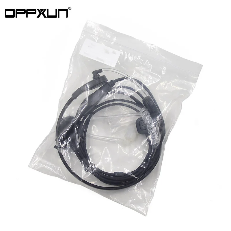 

OPPXUN 10pcs Throat microphone headset PTT walkie talkie for YEASU portable radio VERTEX VX-3R VX-5R FT-50 FT-10R FT-50R FT-60R