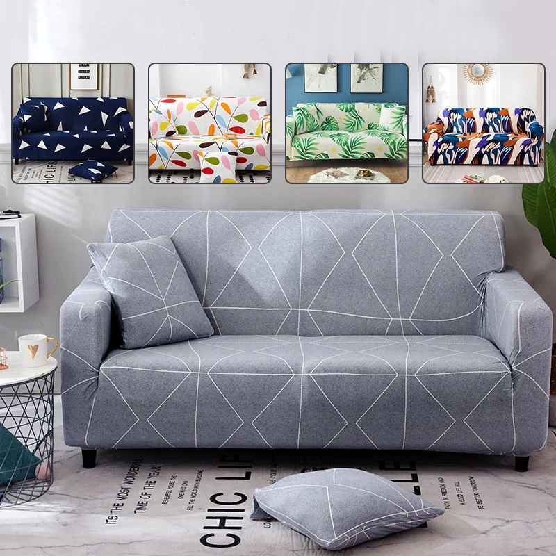 

Эластичный чехол на диван для гостиной, мебельные Чехлы, Современные чехлы на диван, чехлы на два и три места с принтом, чехлы на кресла, дома...