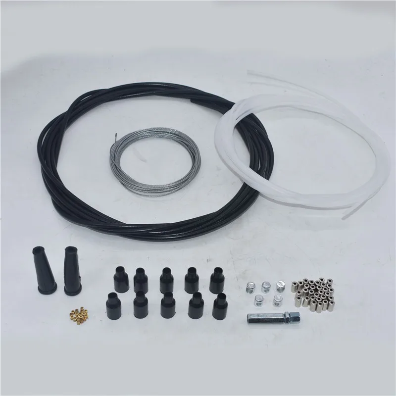 

Комплект для самостоятельной сборки троса дроссельной заслонки, 5 метров, наконечники, цилиндрические наконечники, неопреновые сапоги для карбюратора, регулятор середины