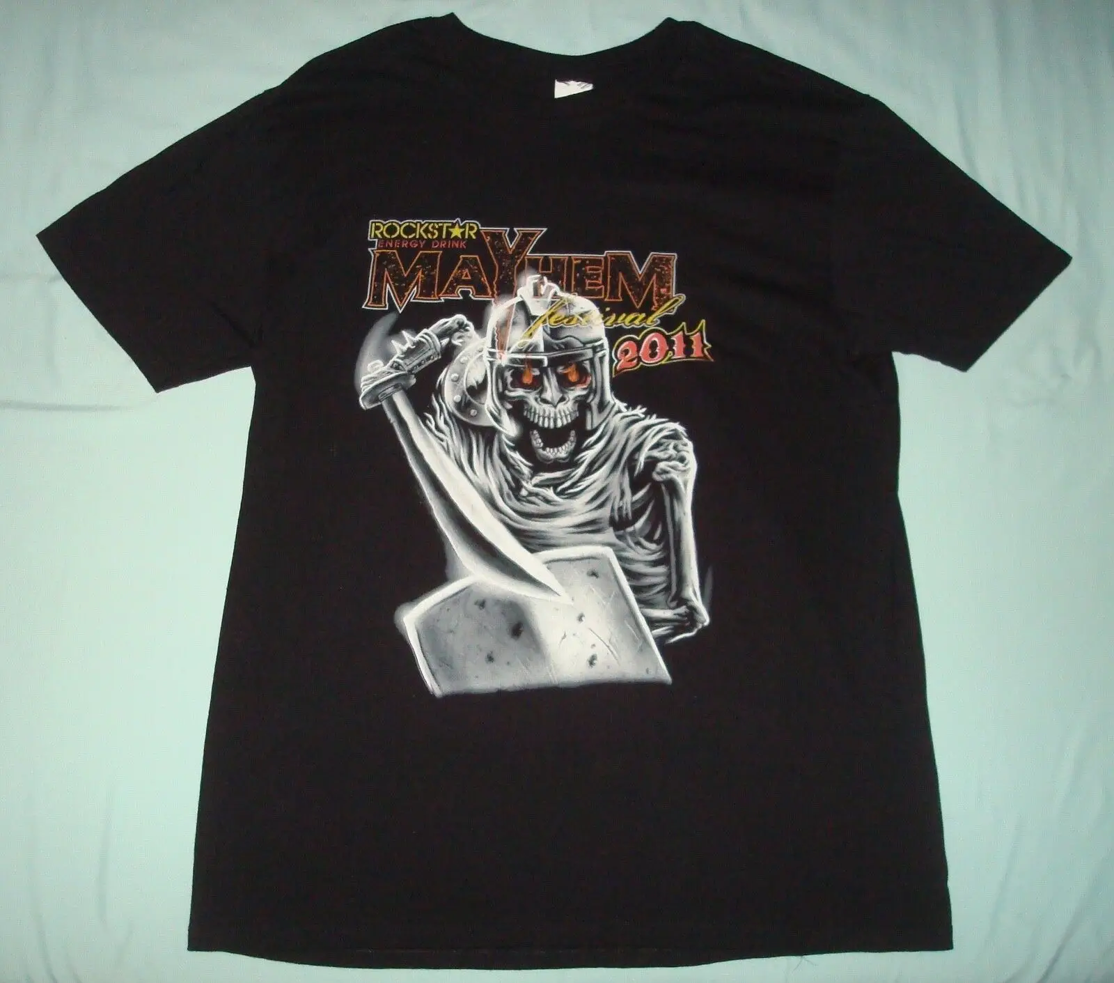 MAYHEM фестиваль 2011 концерт тур футболка большой ROCKSTAR MEGADETH UNEARTH triвидел - купить по