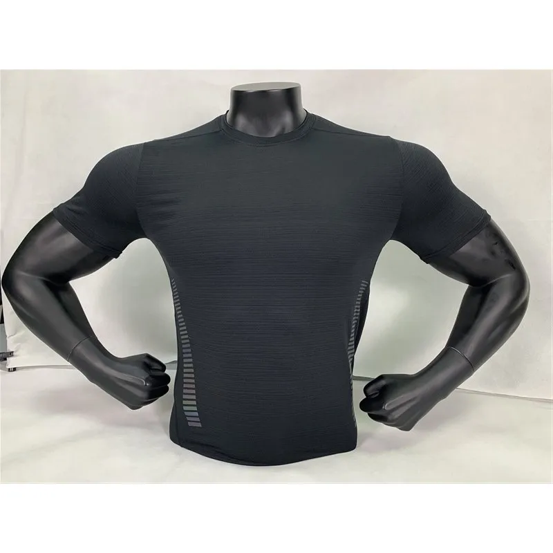 

HOWE AO 2019 New Brand Clothing Gyms Tight Cotton T-shirt Mens Fitness T-shirt Homme Gyms T Shirt Men Fitness Summer Tees Tops