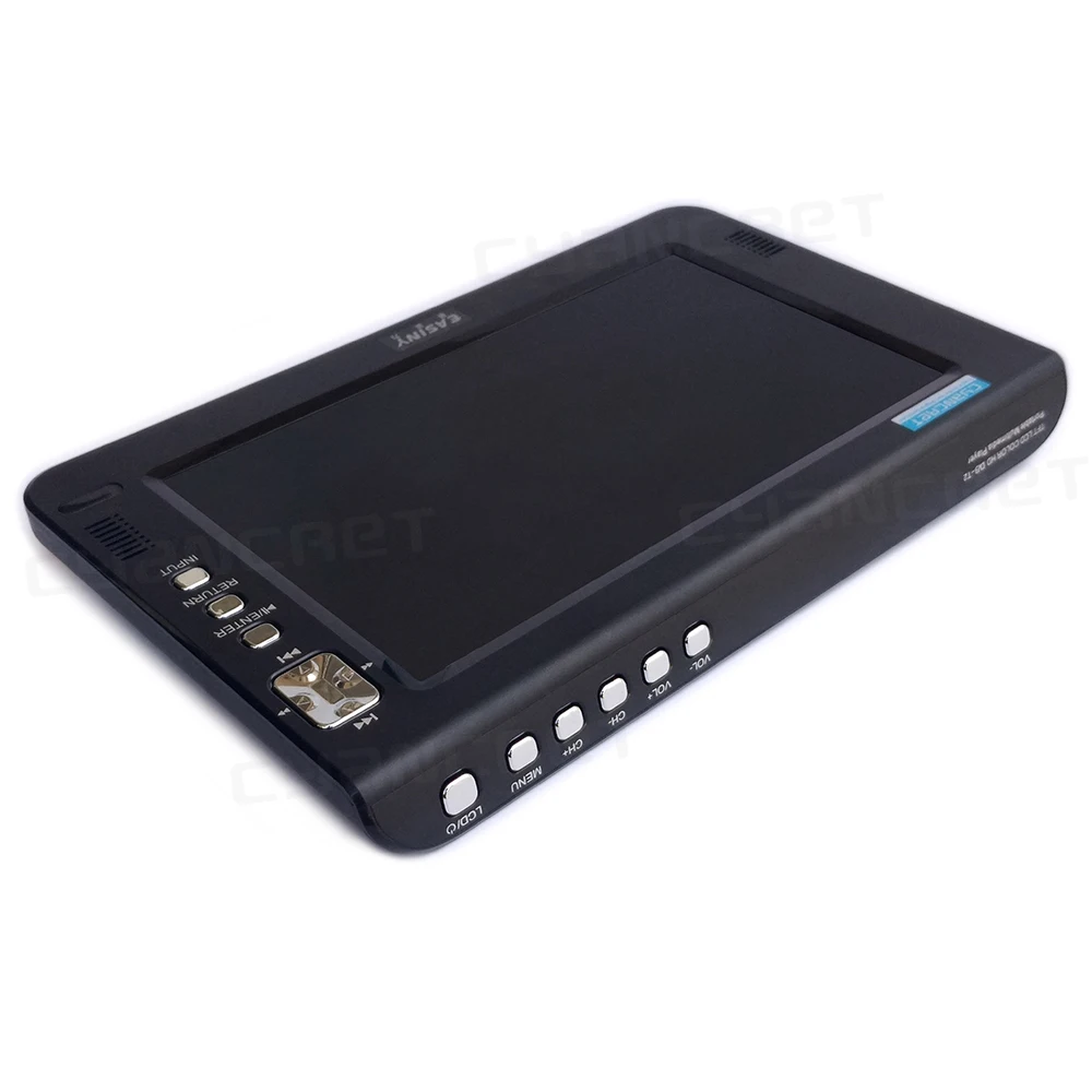 Портативный ТВ DVB T2 tdt 10 дюймовый телевизор цифровой и аналоговый мини без рамки с