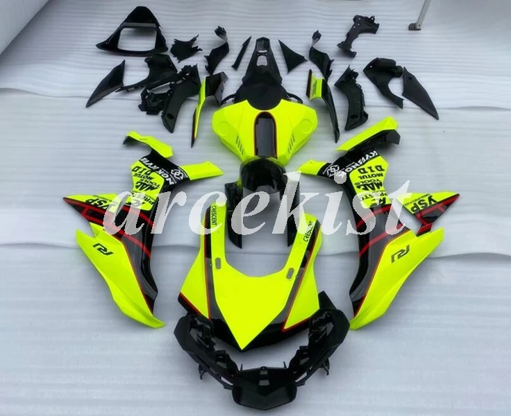 

Новый ABS литьевая форма обтекатель комплект 100% подходит для YAMAHA YZF-R1 2015 2016 YZF R1 15 16 YZF1000 флуоресцентный зеленый на заказ