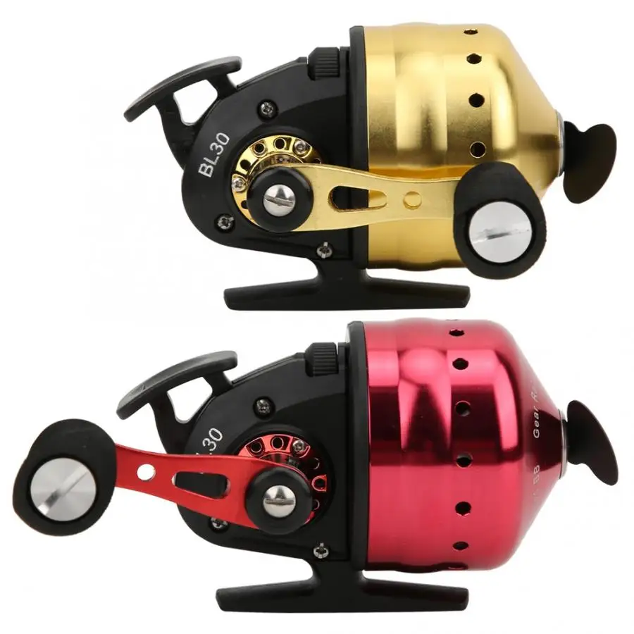 

Slingshot Fishing Reel Spinning Hand Wheel 4+1BB 3.6:1 Shooting Fish Closed Reel With Line Outdoor Hunting Fishing Wheel