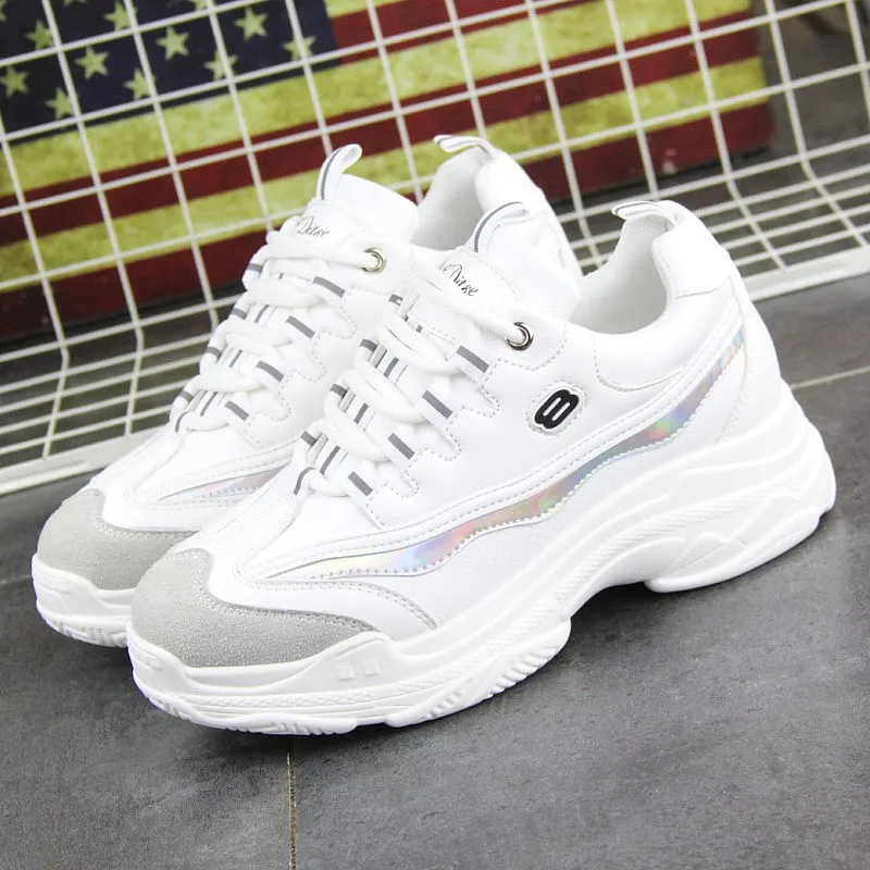 Новинка 2021 стильная обувь женская спортивная повседневная на толстой подошве