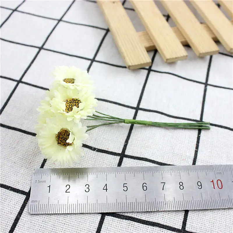 New simulation of small Daisy bouquet handmade diy garland material wedding decoration accessories flower silk clo | Дом и сад