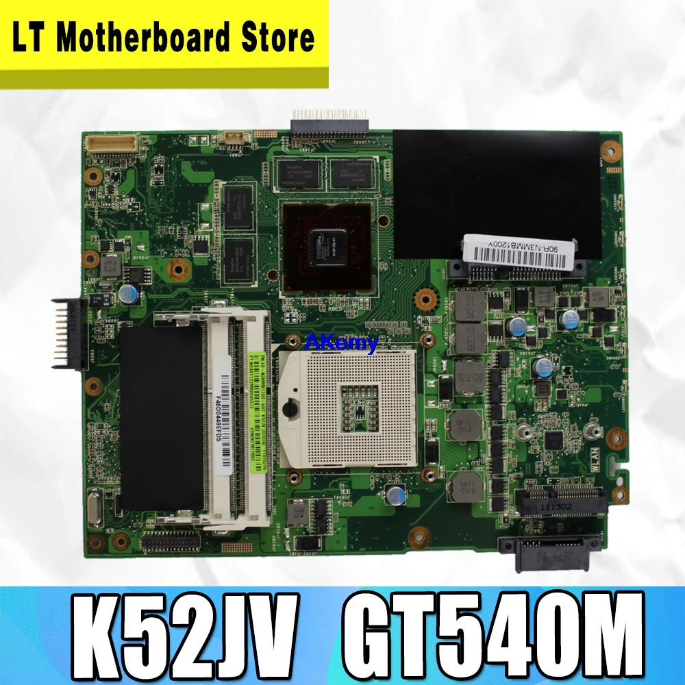 Горячая продажа для For Asus K52JV REV 2 PGA989 GT540M HM55 N12P GS A1 DDR3 VRAM материнская плата ноутбука
