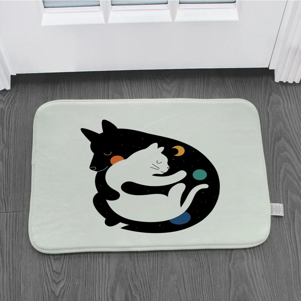 Напольный коврик с животным дизайном для входной двери напольный нескользящий