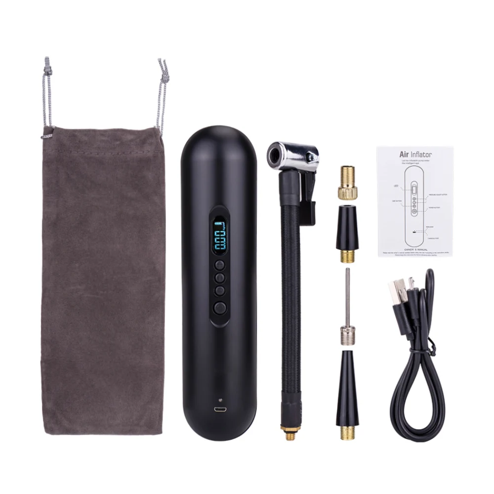 

ZTTO Smart Auto Air Pump Mini Car Tire Inflator Portable 25000mAh 500PSI Bicycle Motorcycle SUV Air Pump w/LED Light LCD Display