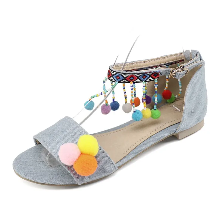 Big Size Fashionable and sweet sandals summer flat ladies women shoes woman | Обувь