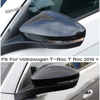 lapetus side car door rear view rearview mirror cover trim accessories exterior fit for volkswagen t roc t roc 2018 2021 abs