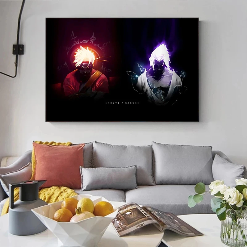 

Wall Art Print Japanese Anime Canvas Painting Naruto Sasuke Posters and Prints Mural Pictures Children Room Home Decor Cuadros