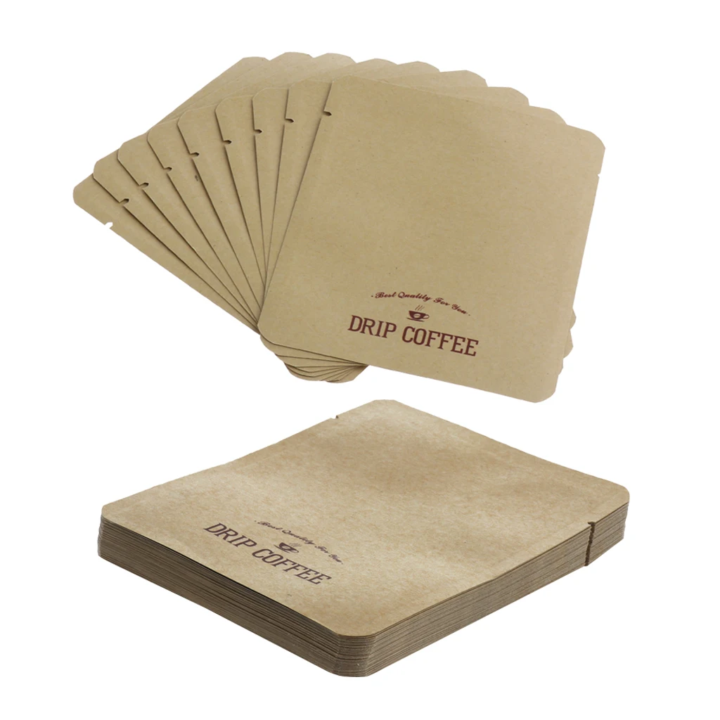 50 шт. алюминиевая фольга для подвесных капельных фильтров|Фильтры кофе| |