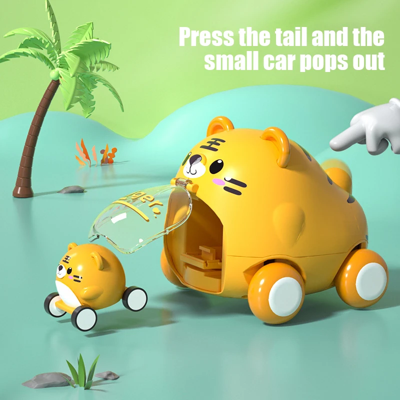 

Игрушечные машинки Монтессори для маленьких мальчиков, 1 год, Детские Мультяшные игрушечные машинки для детей, Мягкая интерактивная игрушк...