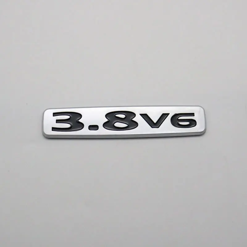 For Mitsubishi Pajero 3.8 V6 3.8v6 Emblem Silver Gold 3D Car Sticker Rear Trunk ABS Plastic Logo Badge Decal Nameplate | Автомобили и