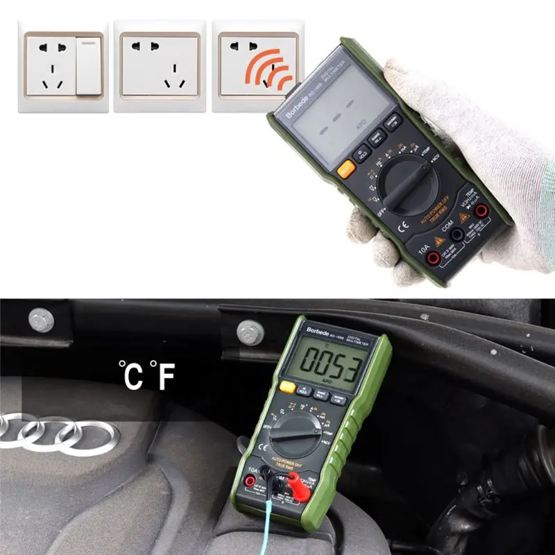 

Digital Multimeter Portable 6000 Counts Backlight AC/DC Ammeter Voltmeter Meter A5YD