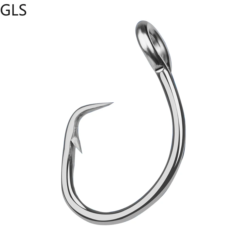 

GLS 5PC/Package Diameter 2.4-5mm Stainless Steel Anti-corrosion Barbed Fishing Hook Sharp Hook Point Fishing Accessories