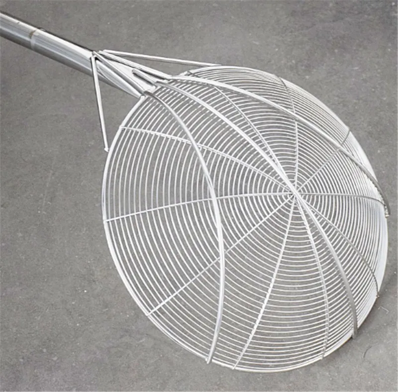 Большая длинная сетчатая жареная корзина ситечко из нержавеющей стали дуршлаг