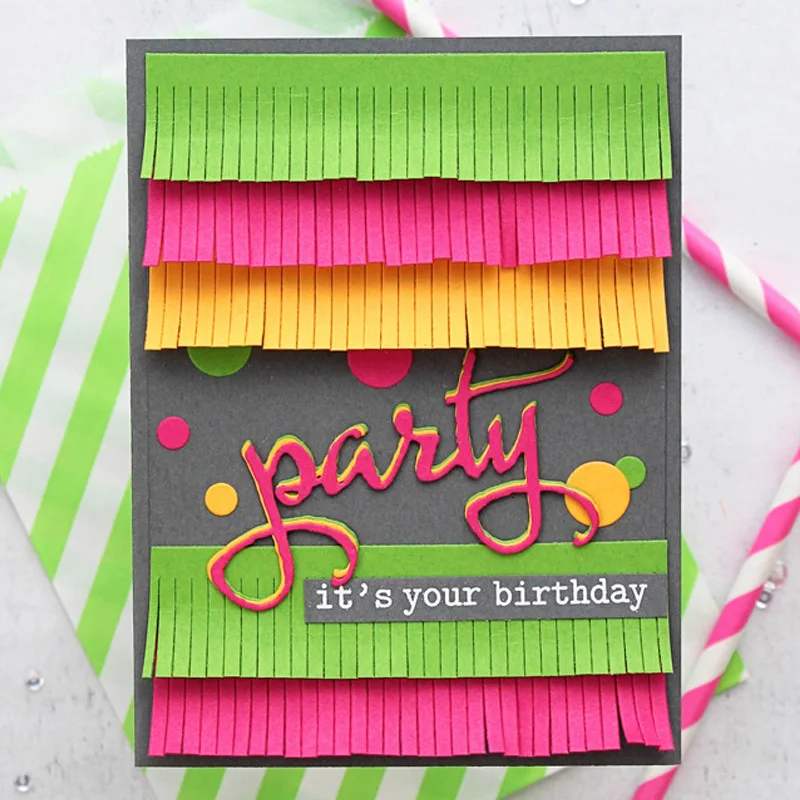 Металлические режущие штампы в полоску для вечерние трафареты декоративные