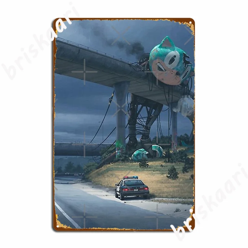 

Incident On The Edge Of Town Metal Signs Club Party Designing Bar Cave Wall Plaque Tin sign Posters