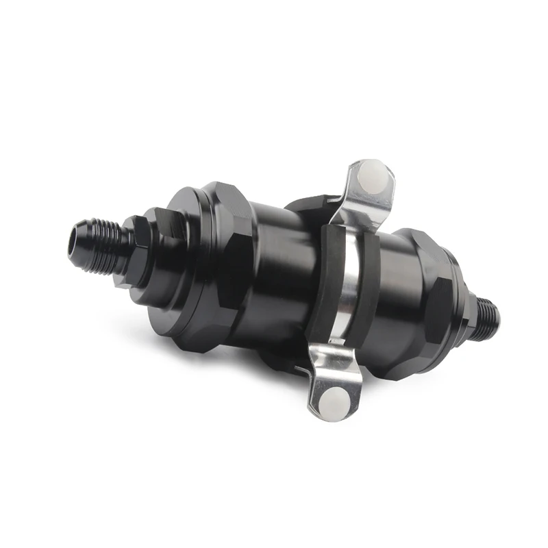 NEW BLACK AN6 / AN8 AN10 Inline Fuel Filter E85 Ethanol With 100 Micron Stainless steel element | Автомобили и мотоциклы