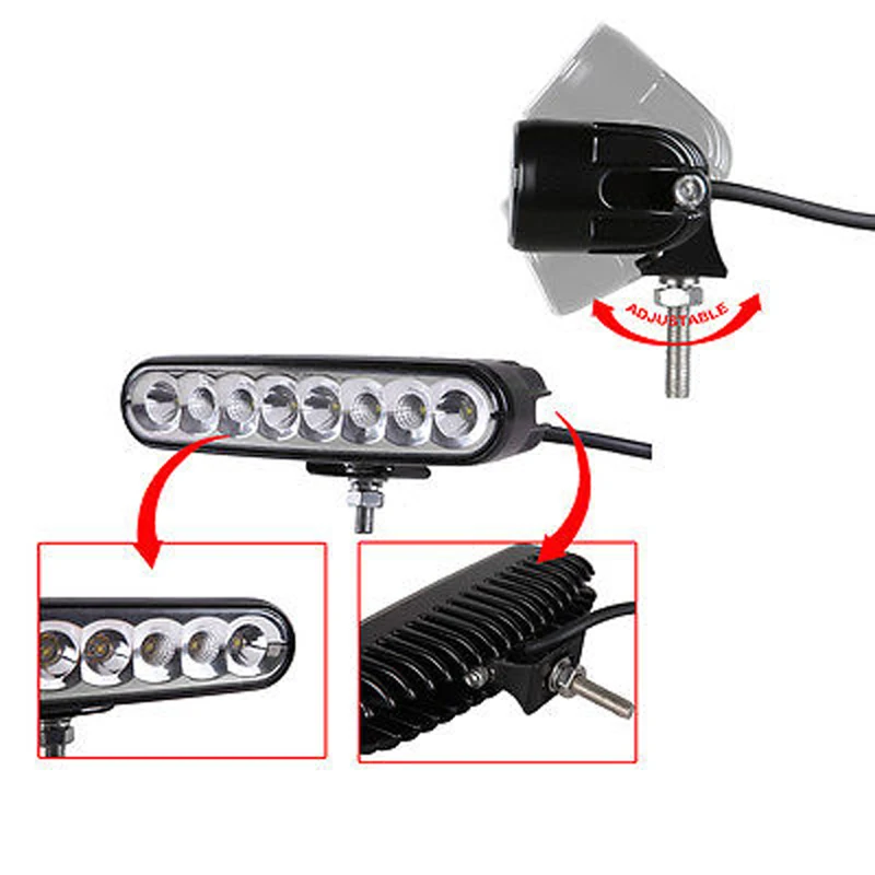 ECAHAYAKU 1 шт. 6 дюймов тонкий размер 40 Вт Светодиодный рабочий светильник бар комбо