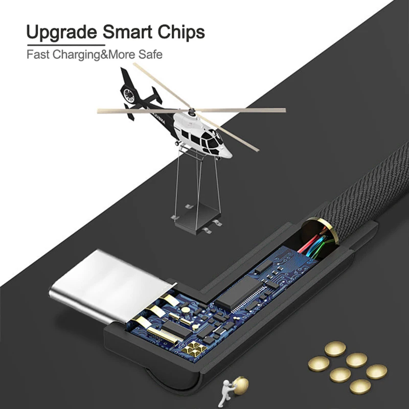 PHOMAX 1 м usb type C 90 градусов дизайн Быстрая зарядка c кабель для передачи данных
