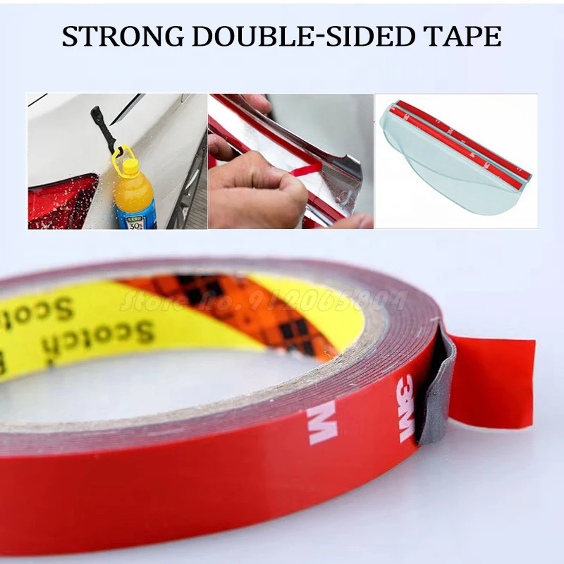 

Car Special Double Sided Tape 3M Strong Permanent Auto 6/8/10/12/15/20/30/40/50MM Super Sticky Tape Car Accessories For Home Car