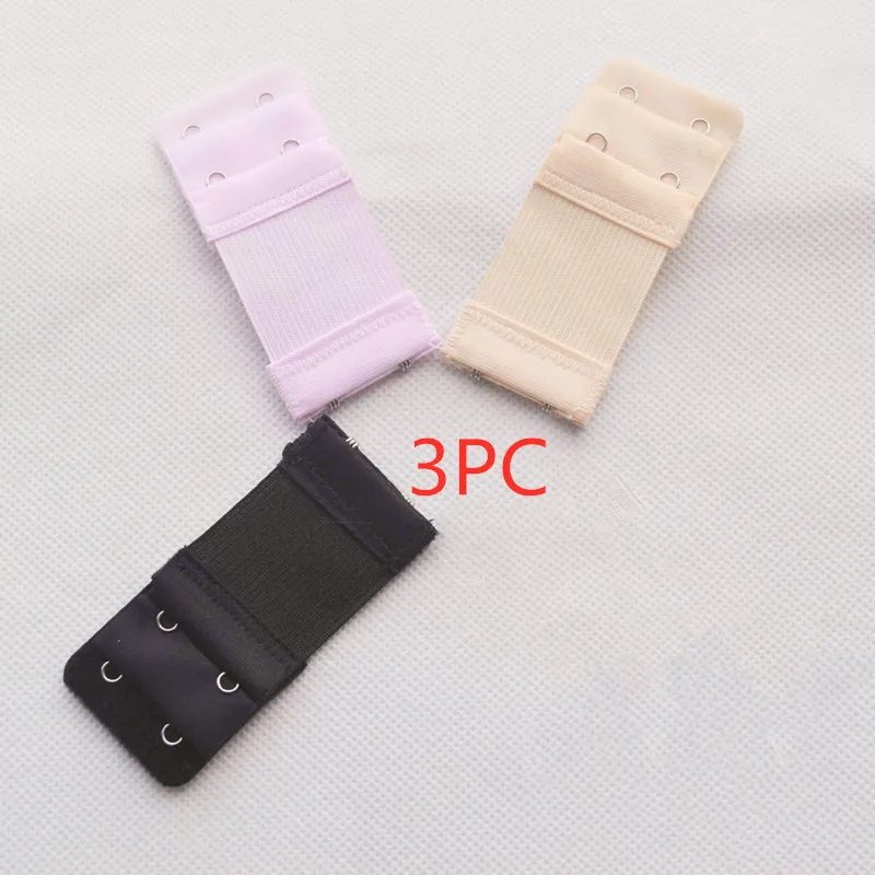 3PC Three Colors Лидер продаж 1/3 шт. бюстгальтеры ремень удлинение пряжки 2 ряда 2 крючка Для женщин бюстгальтер расширитель швейная инструмент Аксессуары для нижнего белья - Цвет: 3PC Three Colors