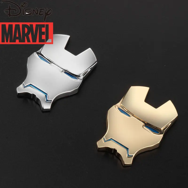 

Disney Cartoon Modified Body Sticker Tail Sticker Decoration Car 3D Stereo Metal Iron Man Car Logo Avengers Car Sticker