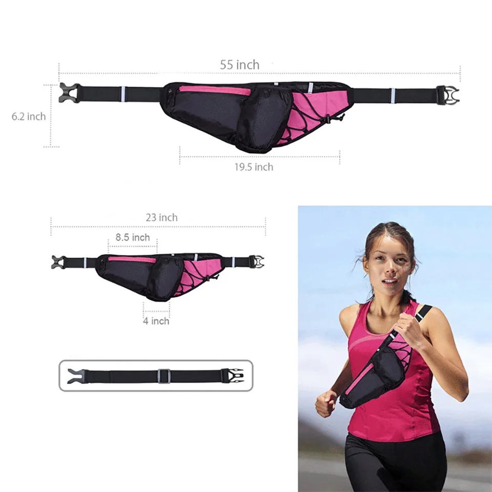 FX Running Fanny Женские поясные сумки держатель для бутылки с водой Сумка ремнем