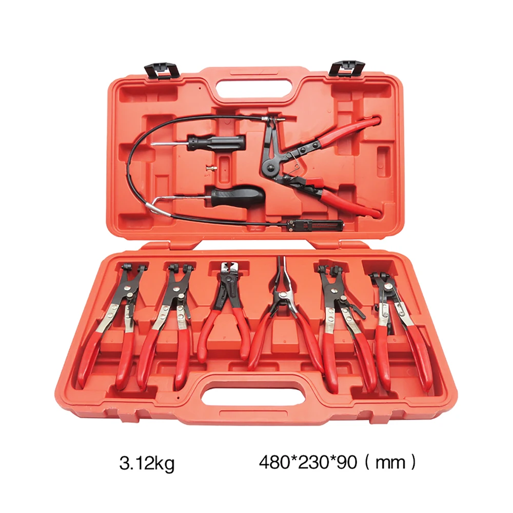 Зажим для шланга автомобиля комплект инструментов ремонта двигателя