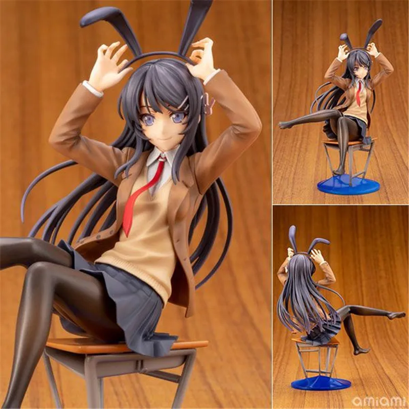 Аниме Seishun Buta Yarou wa Bunny Girl Sakurajima Mai ПВХ сексуальная девушка экшн фигурка модель