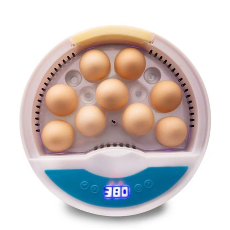 9 Eggs Incubator Digital Mini Automatic Egg Hatcher Machine with Turner for Hatching Pigeon Turkey Goose Quail Chicken | Дом и сад