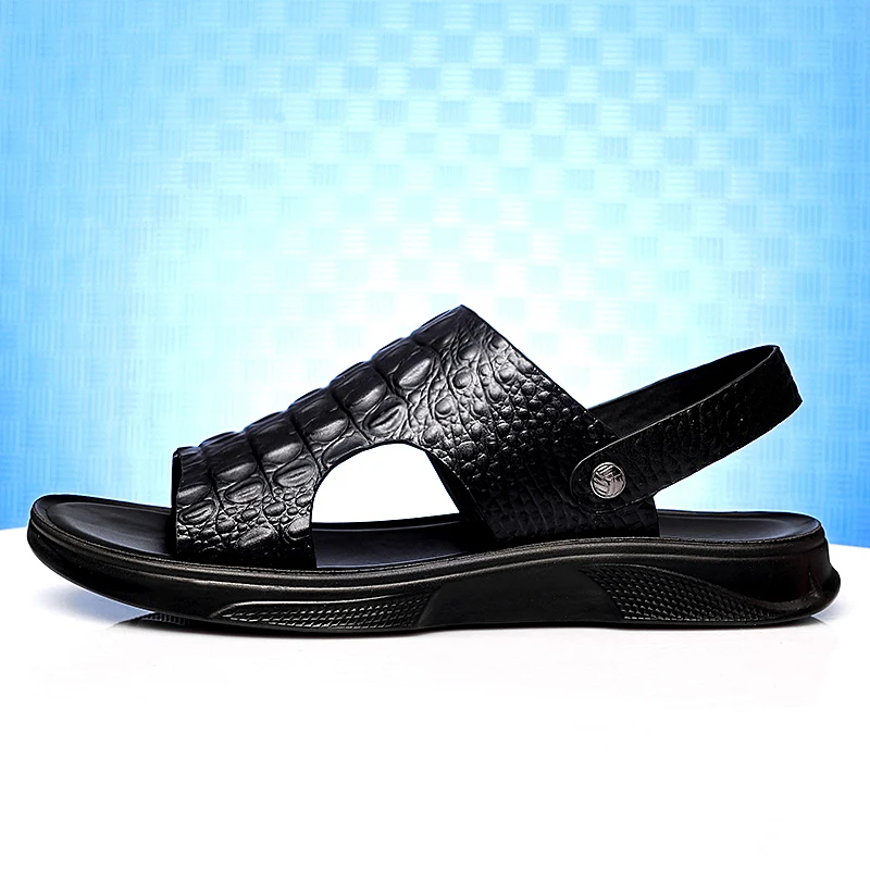 

Men Rubber Sandal Summer Sandals Men Mens Comfort Shoes Slip On Walking Leather Outdoor Sandalias De Cuero Para Hombre Genuine