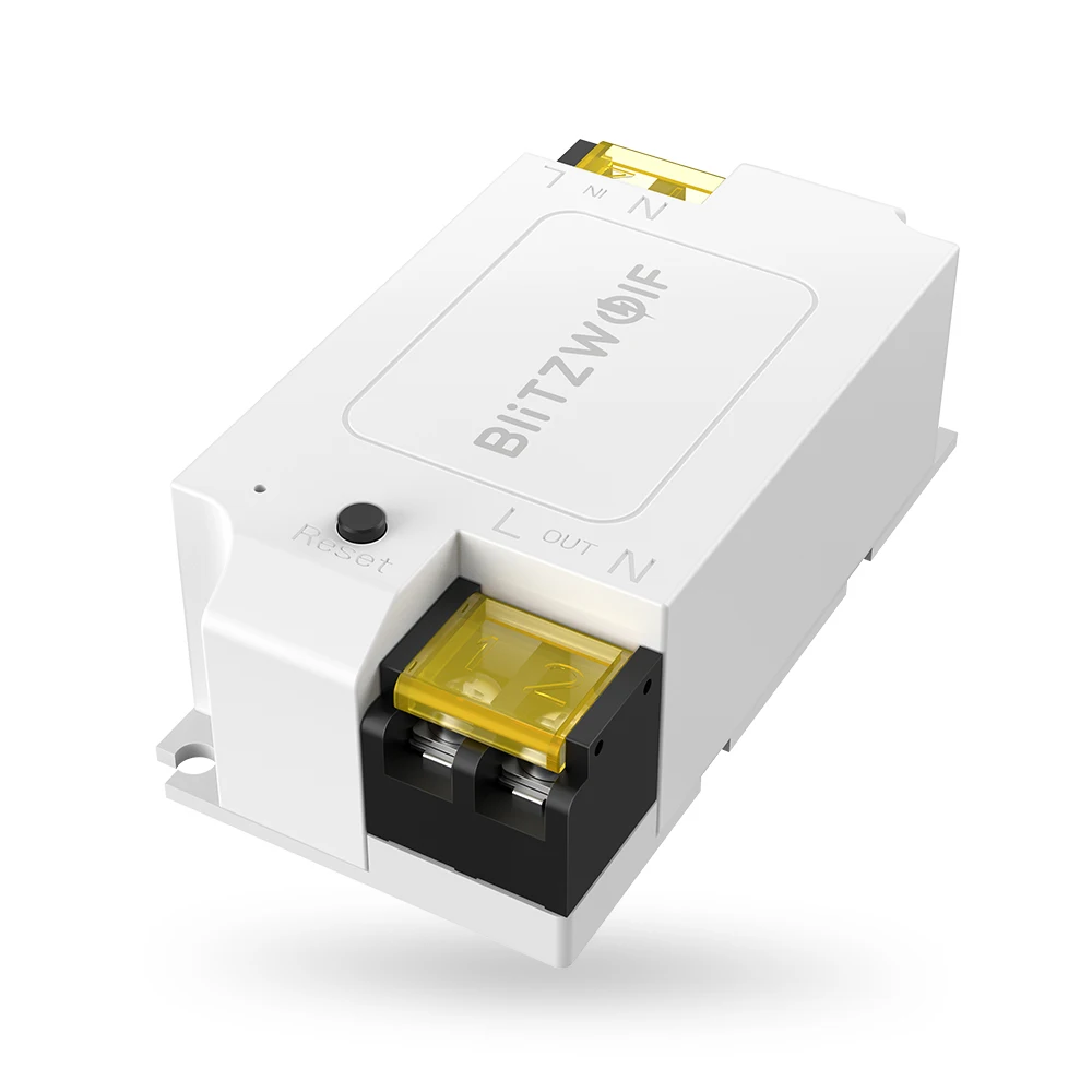 BlitzWolf BW-SS1, 3300 Вт, 15а, базовый, сделай сам, wifi, беспроводной переключатель, умный дом, приложение, управление, таймер, модуль, розетка, работает с Google Home IFTTT - Цвет: Белый