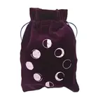 Бархатная сумка для хранения Таро Moon Phase, сумка для гадания с изображением Оракл-карт, сумка для настольных игр