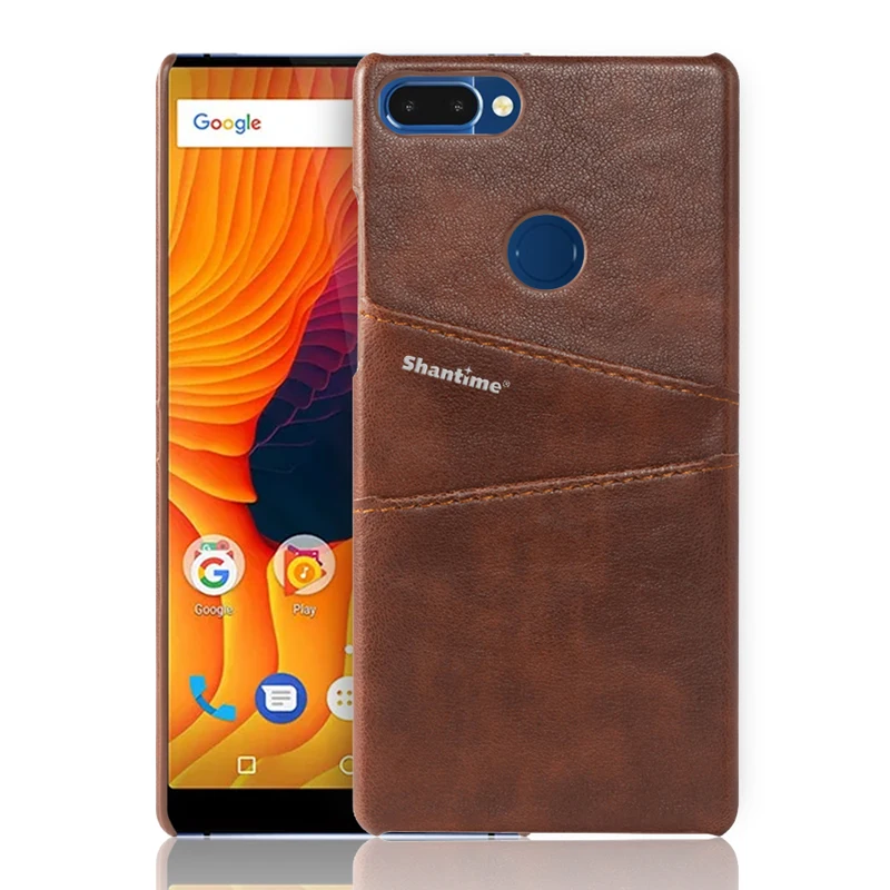 Brown Кожаный чехол-кошелек для Vernee Mix 2 Ulefone Mix 2 чехол для телефона для Oukitel U20 Plus U22 Elephone C1 Max чехол с отделениями для визиток - Цвет: Brown