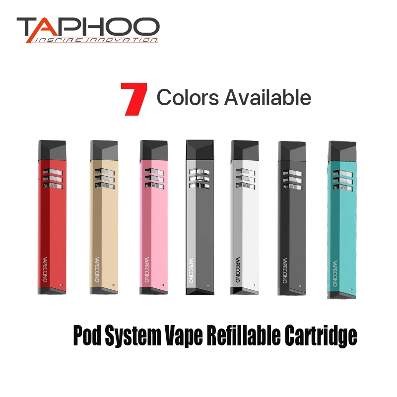 Оригинальный Taphoo VAPECCINO pod system cartridge Kit хлопковая катушка orCeramic Coil Anti-Leaking 410 мАч