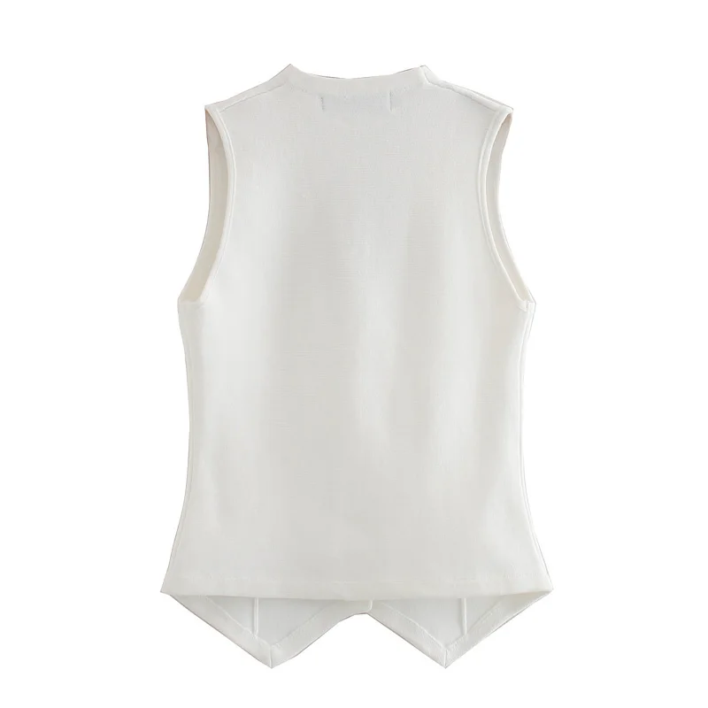 : Звездный модный жилет Za для женщин осень 2020 повседневный Тонкий однобортный с