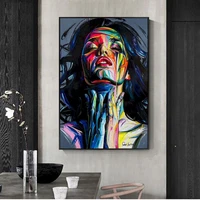 gatyztory figure acrylic paint by numbers woman set oil painting for adults canvas frame picture drawing coloring by numbers dec