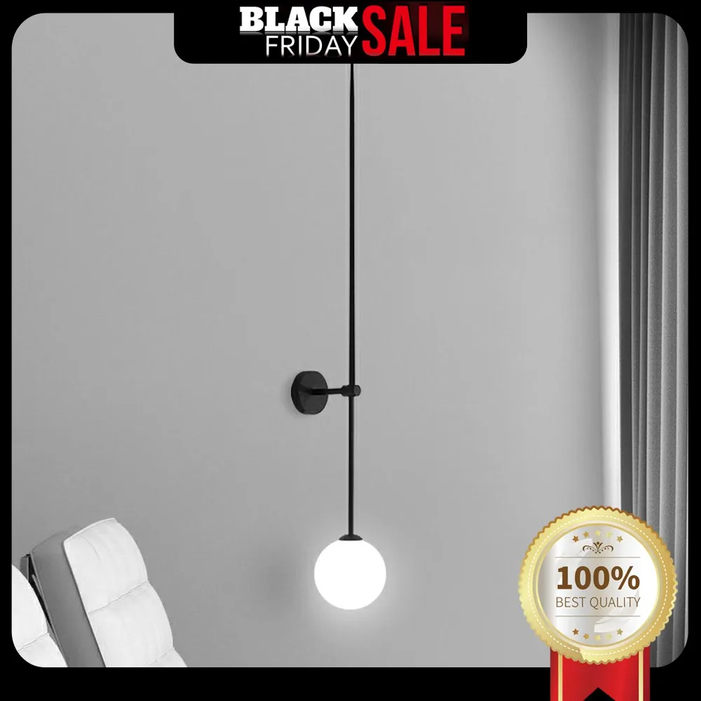 

Modern Line Wall Lamps Minimalist LED Wall Lights Gold/black Hallway Sconces Bedroom Bedside Living Room Led Iron Art Lights