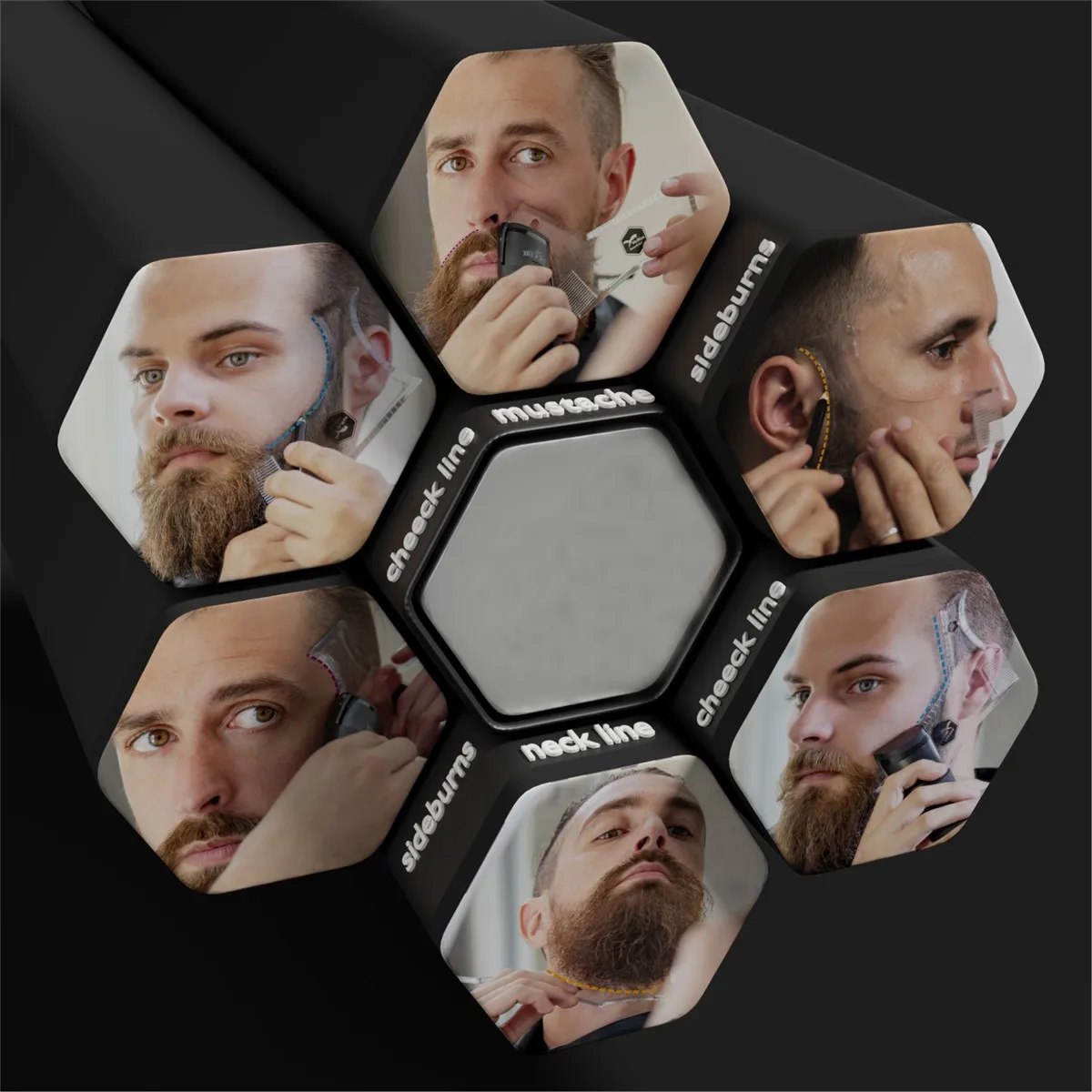 

Men's Electric Hair Clipper Set Cordless Clippers Adult Razors Trimmers Corner Razor With Adjustable Comb Row Beard Comb