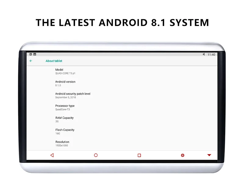 10,1 дюймов Android 8,1 4K 1080P 1920*1200 Автомобильный подголовник монитор сенсорный экран wifi/Bluetooth/USB/SD/HDMI/FM/Mirroring/Miracast