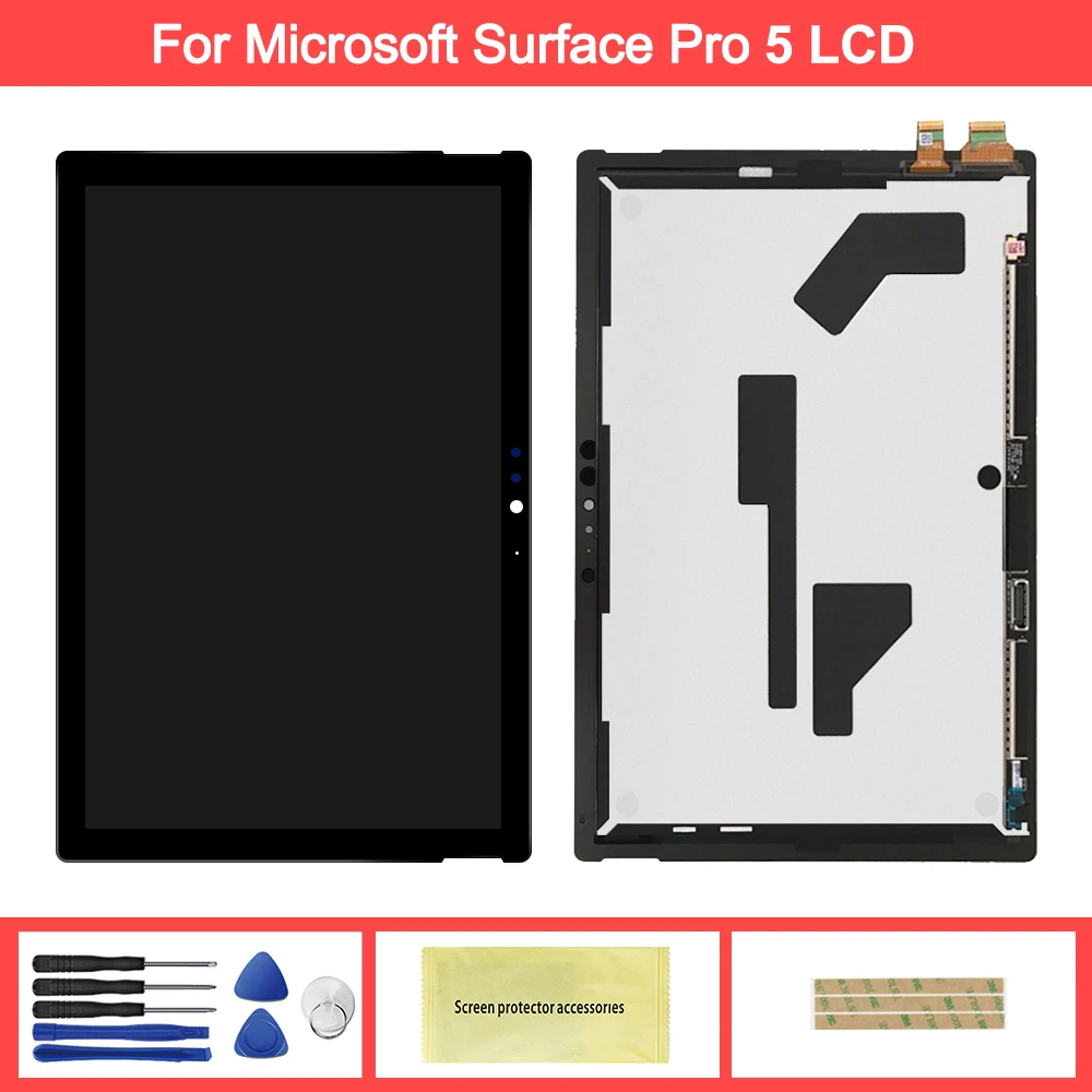 ЖК дисплей и сенсорный датчик в сборе для Microsoft Surface Pro 5 Model 1796 LP123WQ1 pro5|ЖК-экраны