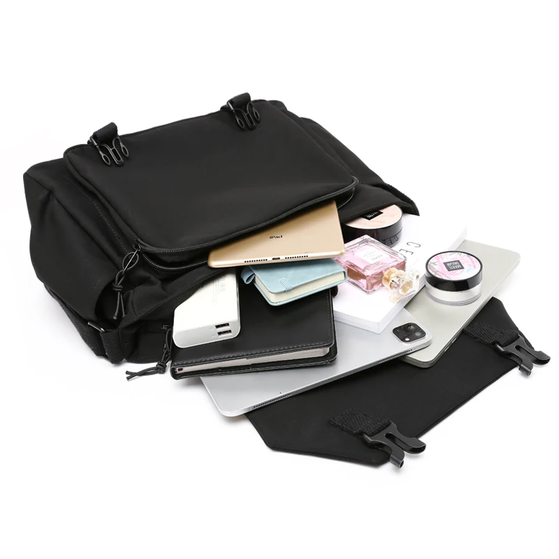 Сумка-мессенджер через плечо для мужчин простая Водонепроницаемая однотонная