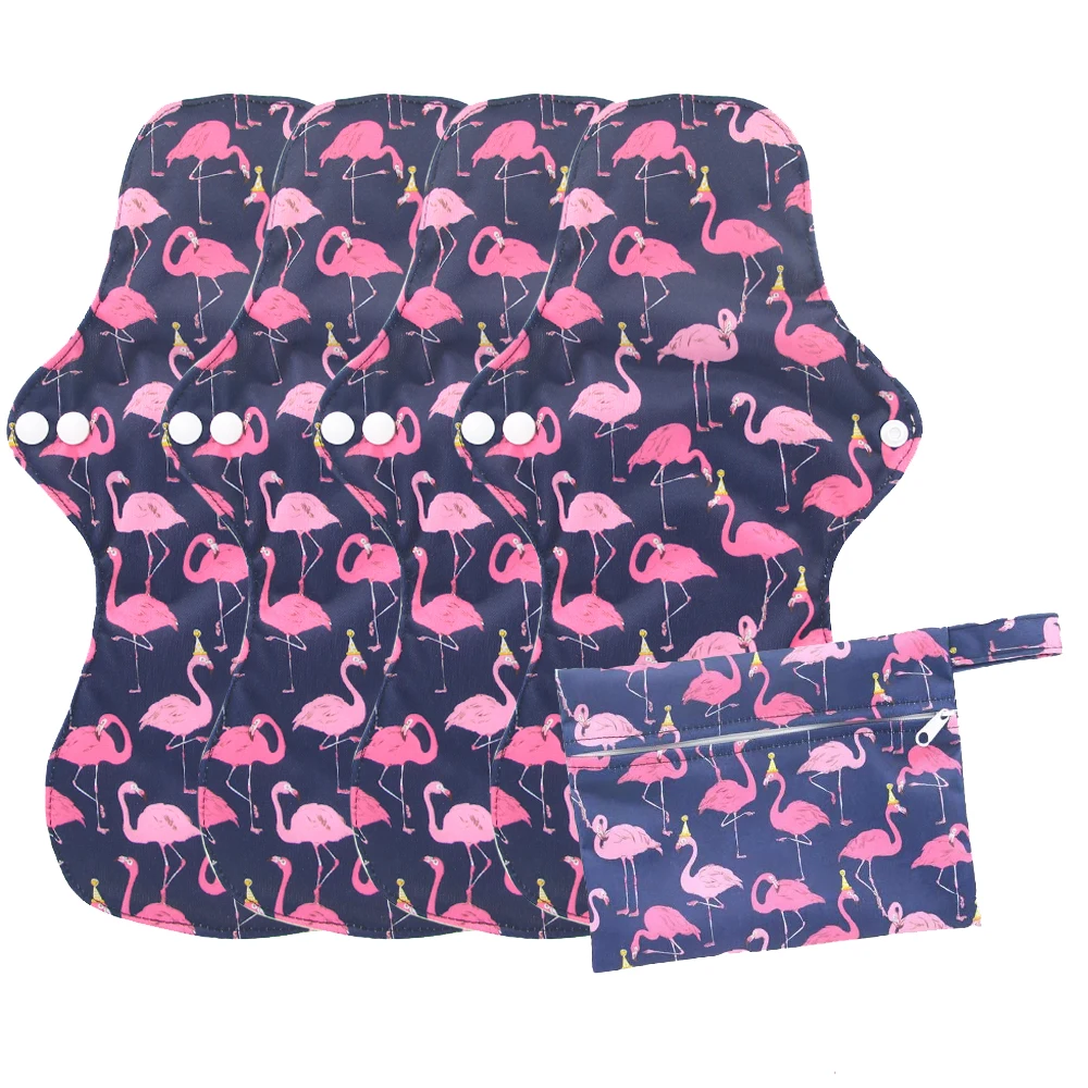 Многоразовые гигиенические прокладки из органического бамбука 4 шт.