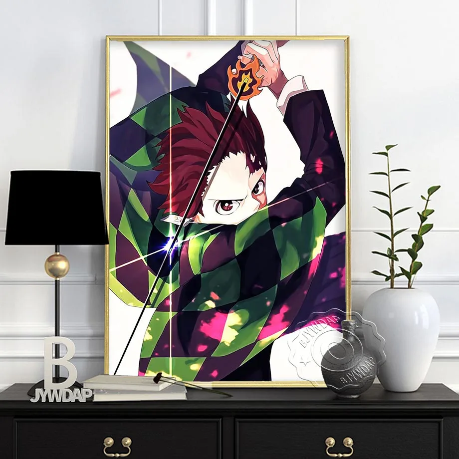 Постеры и плакаты с классическим японским аниме клинком рассекающего демонов