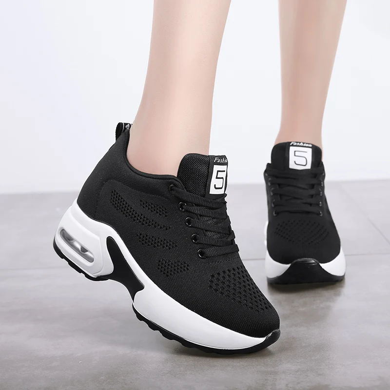 Женские кроссовки на воздушной подушке 8 см спортивная женская обувь для тенниса