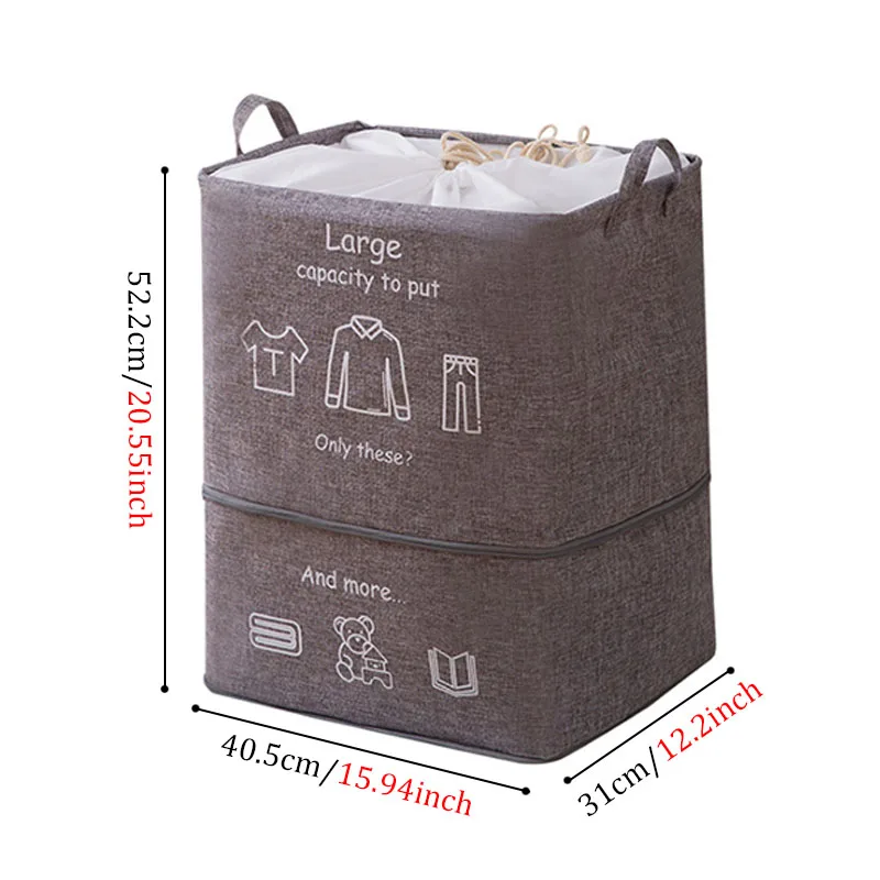 Складная корзина для грязной одежды Большая вместительная сумка хранения
